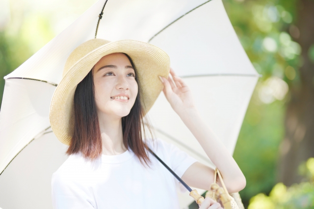 日傘で夏を乗り切ろう