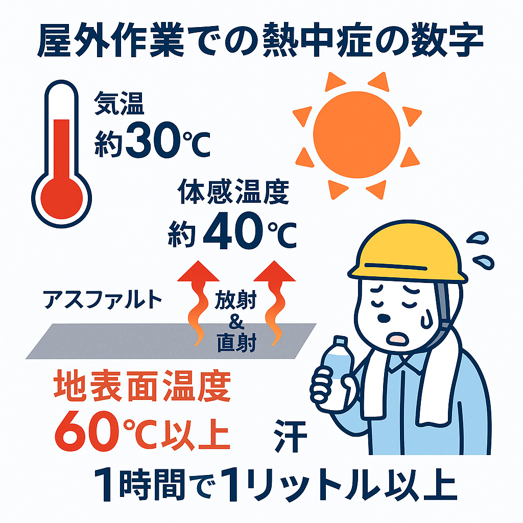 屋外で働く人のための暑さ対策ドリンクイメージ