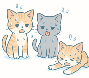 子猫の熱中症